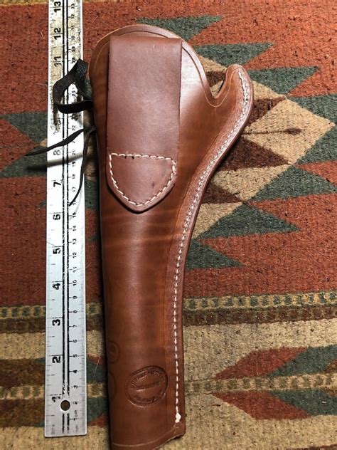 Western Leather Holster Fits Remington Uberti Pietta Cimarron Etsy
