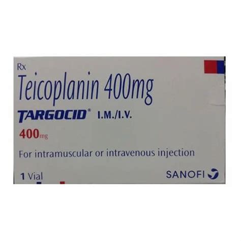 Targocid 400 Antibiotic Injection At Rs 231633vial Pharmaceuticals