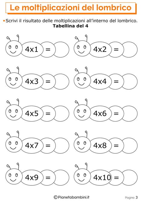 Giochi Sulle Moltiplicazioni Per Bambini Da Stampare Moltiplicazione