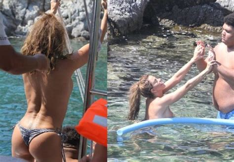 Katie Price Topless Swimming With Son 11 Pics The Fappening