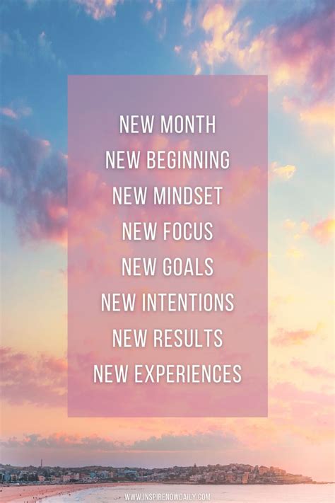 New Month Inspiration - Inspire Now Daily | New month, Goals quotes ...