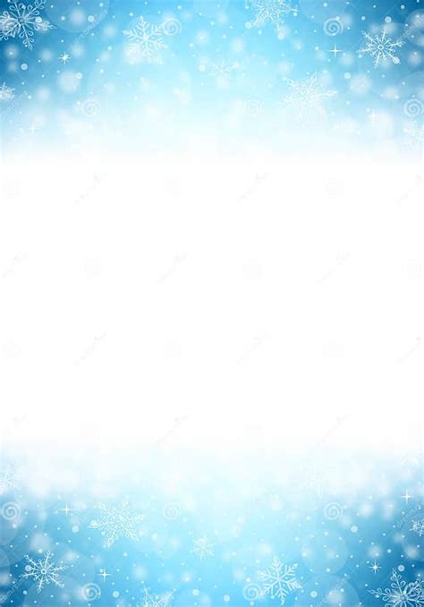 Christmas Vertical Frame Illustration Christmas White Blue Up Down