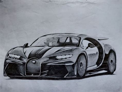The Drawing Is Of Chiron 300 Supersportduring Its Topspeed Run