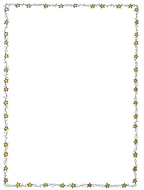 Free To Print Star Border Clipart Template Star Border Graphics Code