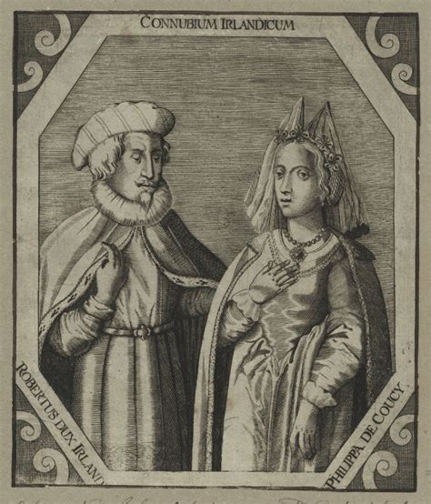 Npg D23927 Robert De Vere And His Wife Philippa De Coucy Portrait