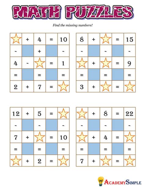 Puzzle Worksheets For Grade 1 Worksheets For Kindergarten