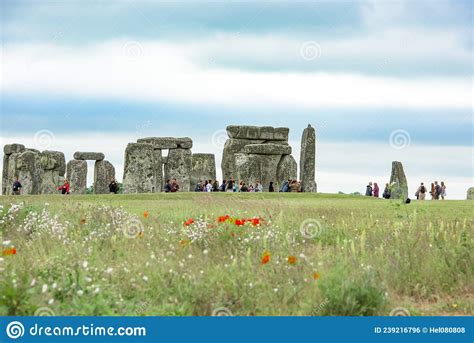 Stonehenge Prehistoric Monument At Salisbury Plain Wiltshire England