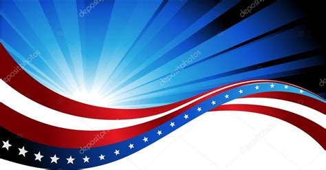 American Flag Abstract Background Of The — Stock Vector © Milenabo