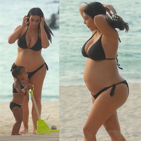 Kardashians Jenners On Instagram Kim Kardashian And North West Out In Saint Barths