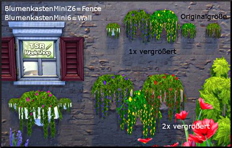 Various Flower Boxes By Christine1000 Sims 4 Miscellaneous