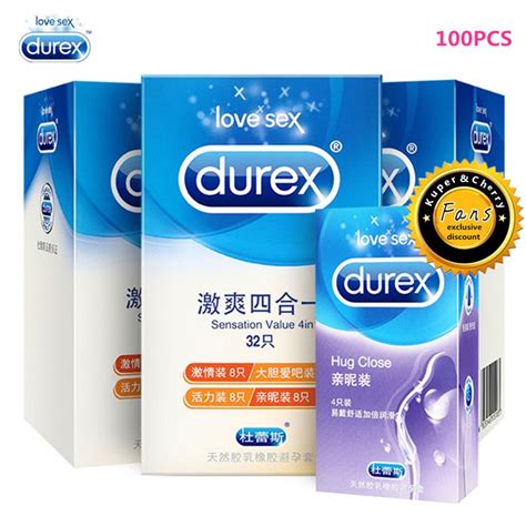 cheap price durex condom 100 64 32 pcs box natural latex smooth lubricated contraception 4 types