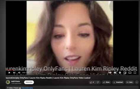 Lauren Kim Ripley Leaked Video And Photo Onlyfans Model Controversy