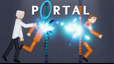 New Portal Door experiment [Zebra Gaming TV] People Playground - YouTube