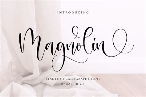 Magnolin Beautiful Calligraphy Font By Balpirick Studio Thehungryjpeg