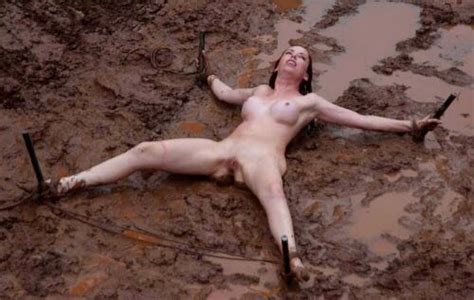Bondageangel Naked And Tied Up In The Mud My XXX Hot Girl