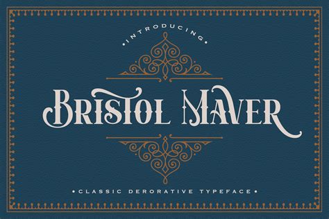 Bristol Maver Decorative Font By Stringlabs Thehungryjpeg