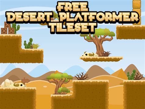 Scarfy the penguin by withthelove oga 'spring jam': Free Desert Platformer Tileset | OpenGameArt.org