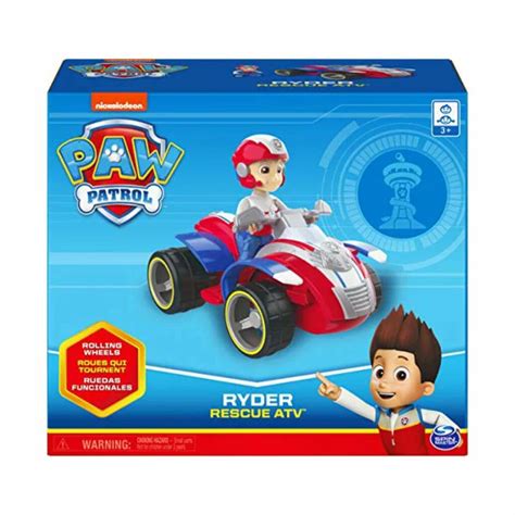 Paw Patrol Ryders Rescue Atv Vehicle With Collectible Figure Dbest Toys