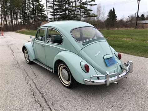 1966 Volkswagen Beetle Classic Bahama Blue Original California Car For Sale