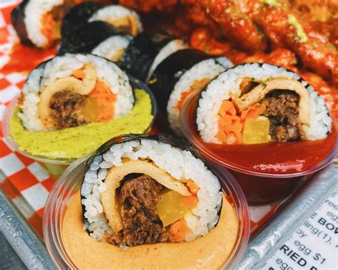 As a korean street food snack, you are most likely to find kimchi mandu twith sweet onion, minced pork, and a load of spicy kimchi filling. Order Aria Korean Street Food Delivery Online | San ...