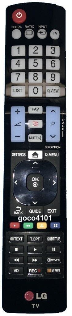 Akb73655804 Genuine Original Lg Tv Remote Control 42cs460 42ls3400