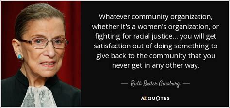 For me honestly i think that fight was lost six weeks before the fight even began — rich franklin. Ruth Bader Ginsburg quote: Whatever community organization ...