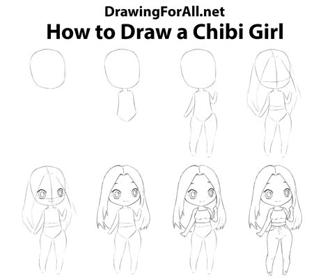 How To Draw A Chibi Girl Chibi Girl Drawings Kawaii Girl Drawings