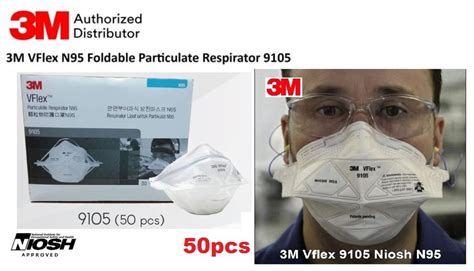 3m Vflex N95 Particulate Respirator 9105 50pcs My Power Tools