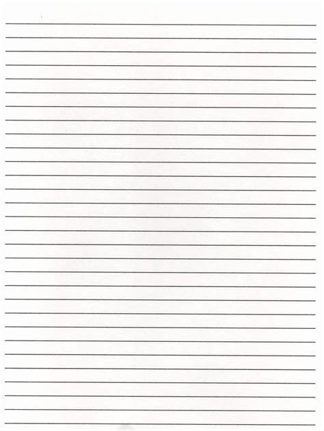 Printable Elementary Lined Paper