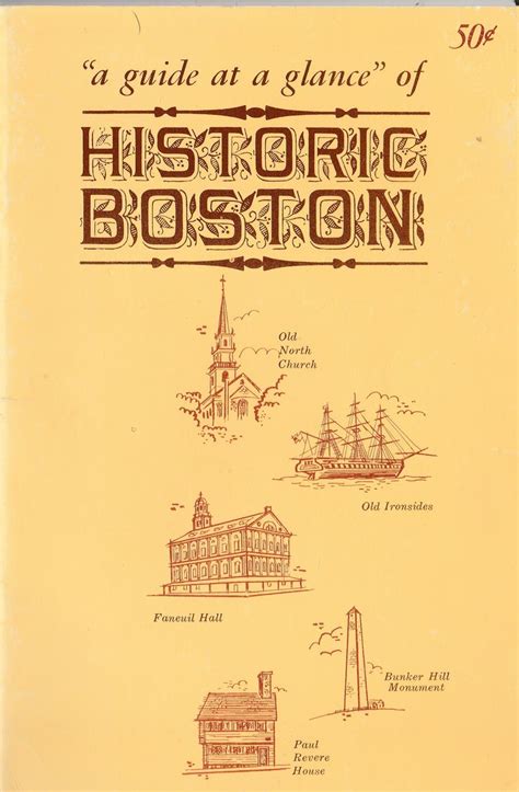 Historic Boston Guide 1964 Historical Bunker Hill Monument Guide