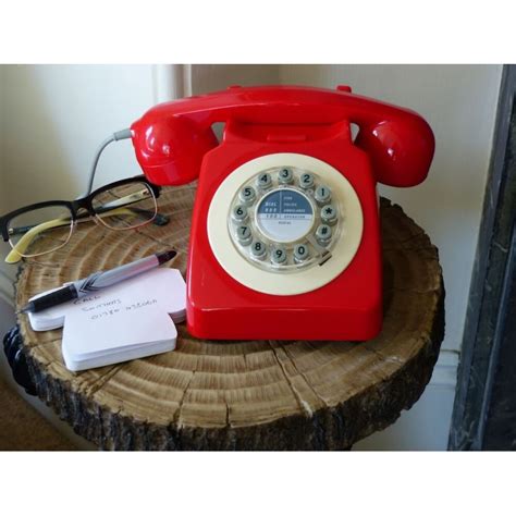 Red Retro Home Phones Telephone Retro Vintage