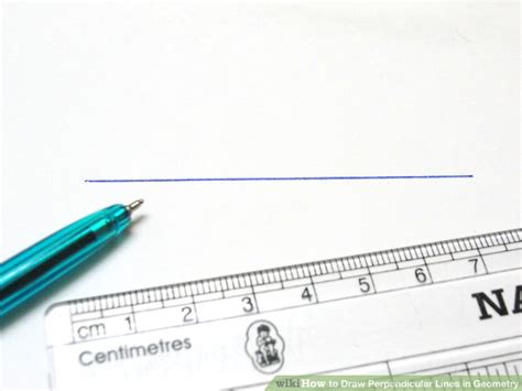 4 Ways To Draw Perpendicular Lines In Geometry Wikihow