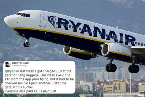 Furious Ryanair Passengers Complain Airlines App Isnt Working For Buying Bags And Theyre
