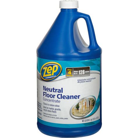 Zep Neutral Floor Cleaner Concentrate Gallon Bottle 4 Bottles