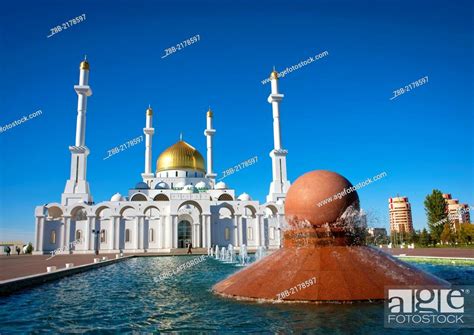 The Nur Astana Mosque Is The Largest Mosque Of Kazakhstan And The