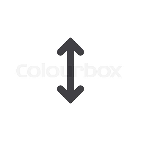 Up And Down Arrow Vector Icon Stock Vector Colourbox