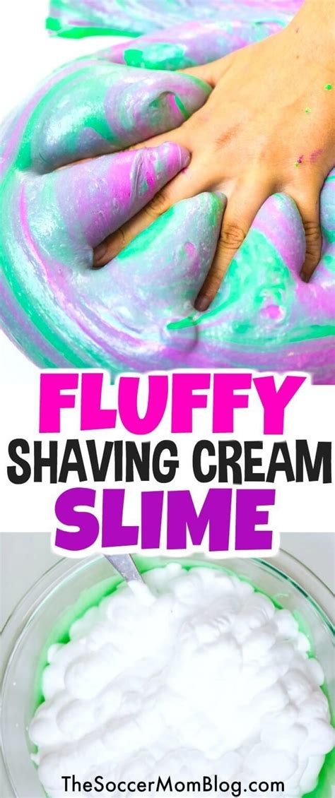 How To Make The Perfect Fluffy Shaving Cream Slime Fluffy Liquid Starch Slime Is Perfect On Its