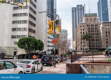 Los Angeles Downtown Street View California Usa March 18 2019