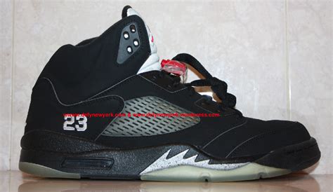 Nike Air Jordan V Retro 23 On Side Blacksilver 2007