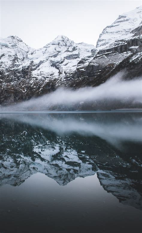 Wallpaper Landscape Lake Water Nature Reflection Snow Winter