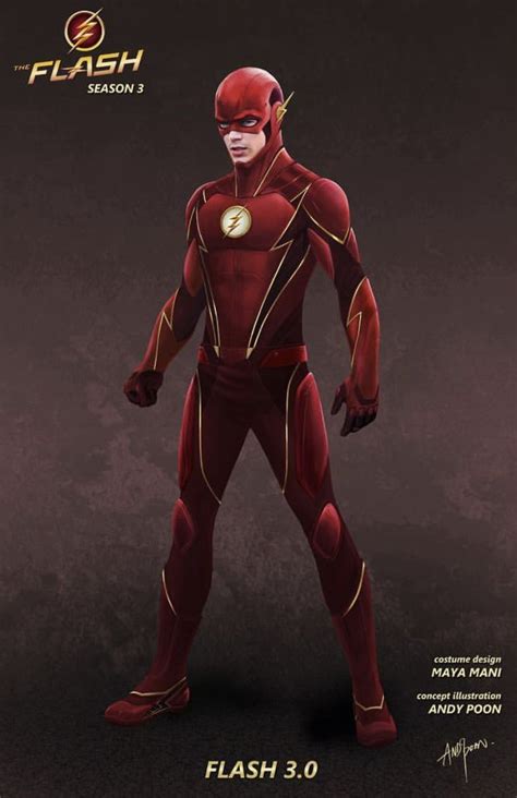 Unused Costume Design Concept Art For The Flash Season 4 Flash