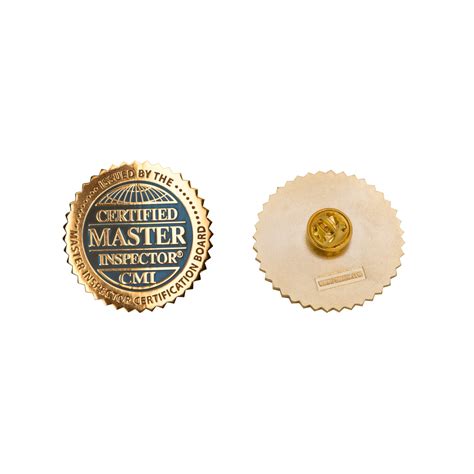 Certified Master Inspector Lapel Pin Inspector Outlet