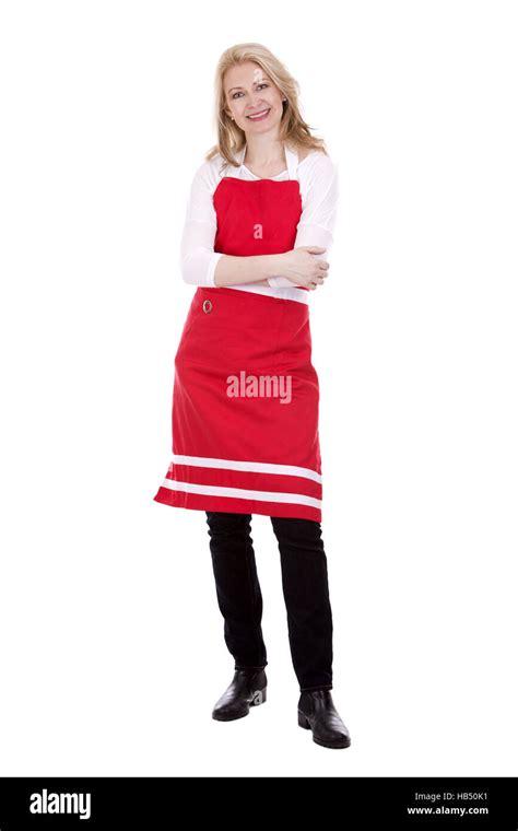 Female Cook In Apron Stock Photo Alamy
