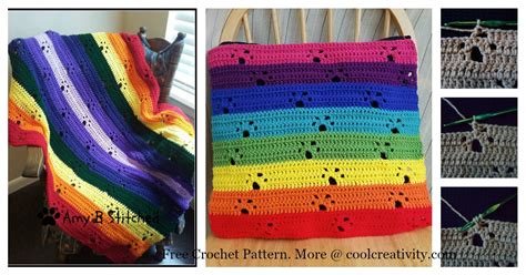 Free crochet pattern in pdf format you can simply download from here. Paw Prints Afghan Blanket Free Crochet Pattern