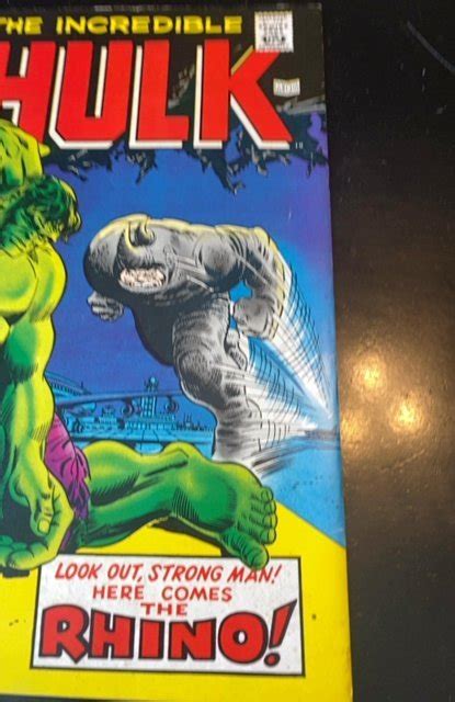 The Incredible Hulk 104 1968the Rhino Betty Ross Capt Ross Comic
