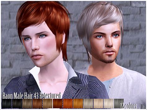 Raon 43 Bundle Sims 2 Hair Mens Hairstyles Hair