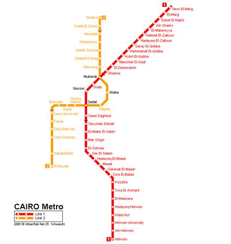 Mapa Del Metro De El Cairo Para Descarga Mapa Detallado Para Imprimir