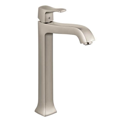 If you're looking for a sink faucet for the bathroom with 2 lever handles, the hansgrohe widespread bathroom faucet is as good as any. Hansgrohe Metris C One-Handle Vessel Sink Bathroom Faucet ...