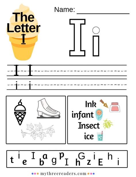 Letter I Worksheets For Kindergarten With Songs Activities And Freebies