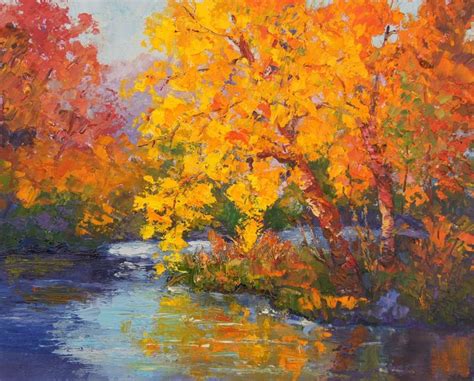 Paintings Of Autumn Or Fall Palette Knife Painters Impressionist